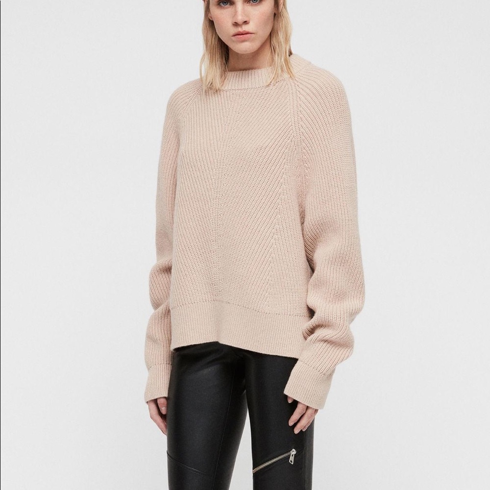 All Saints size M taupe Sylvia Jumper